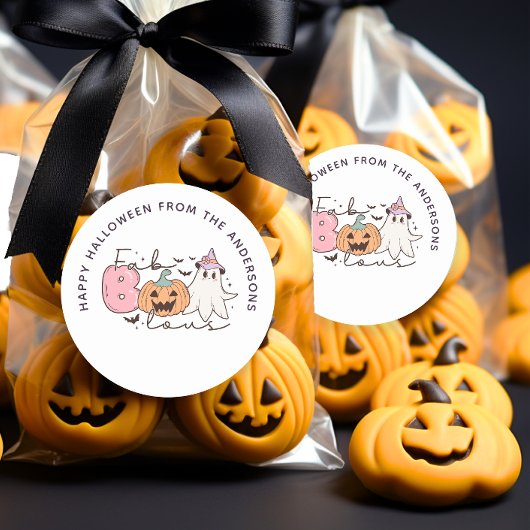 Rond Sticker pour sac de traitement Super Halloween fab
