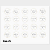 Rond Sticker pour savon or Faux (Feuille)