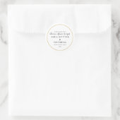 Rond Sticker pour savon or Faux (Sac)