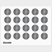 Rond Sticker pour sceau d'enveloppe de tableau de bord (Feuille)