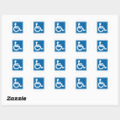 Rond Sticker pour SIGNALÉ Handicap (Feuille)