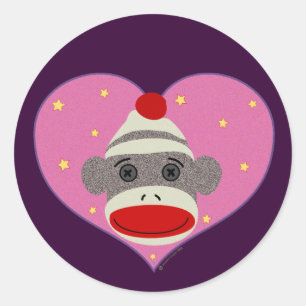 Rond Sticker pour singe de mon coeur