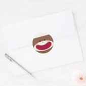 Rond Sticker pour singe de soie (Enveloppe)