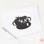Rond Sticker pour singe ivre (Enveloppe)