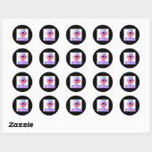 Rond Sticker pour son histoire3 (Feuille)