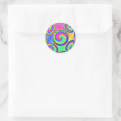Rond Sticker pour spirales arc-en-ciel infini (Sac)