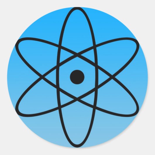 Rond Sticker pour symbole atomique (Devant)
