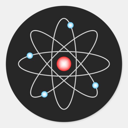 Rond Sticker pour symbole atomique (Devant)