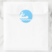 Rond Sticker pour symbole de canotage (Sac)