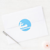 Rond Sticker pour symbole de canotage (Enveloppe)