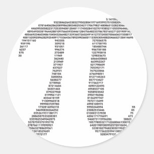 Rond Sticker pour symbole Pi