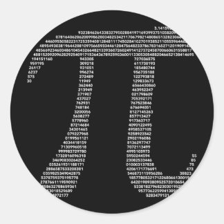 Rond Sticker pour symbole Pi