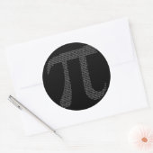 Rond Sticker pour symbole Pi (Enveloppe)
