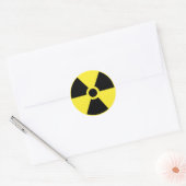 Rond Sticker pour symbole radioactif (Enveloppe)