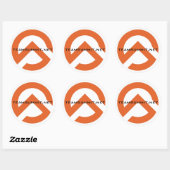 Rond Sticker pour symbole TS (Feuille)