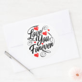 Rond Sticker pour toujours (Enveloppe)