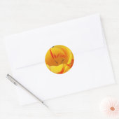 Rond Sticker pour tulipe jaune (Enveloppe)