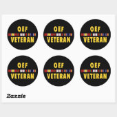 Rond Sticker pour vétérinaire OEF (Feuille)