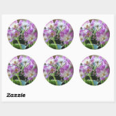 Rond Sticker pour violets africains (Feuille)