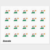 Rond Sticker pour voitures pare-chocs (Feuille)