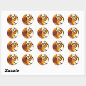 Rond Sticker pour yeux de tigre (Feuille)