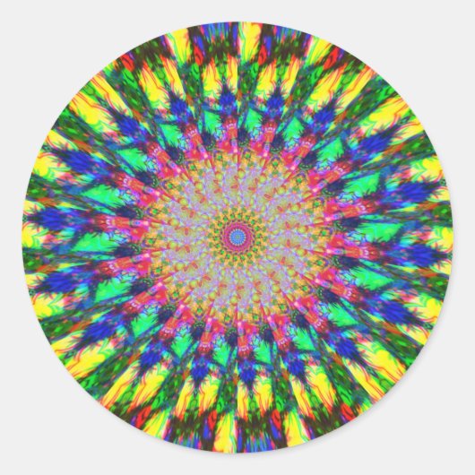 Rond Sticker pour yeux psychédélique (Devant)