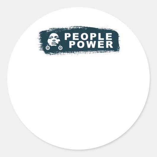 Rond Sticker Power People (Devant)