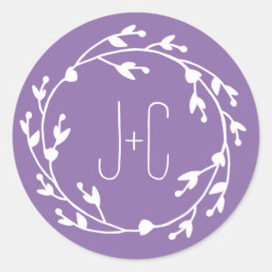 Rond Sticker préféré aux fleurs peintes