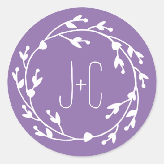 Rond Sticker préféré aux fleurs peintes (Devant)