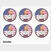 Rond Sticker Président Pour Vente (Feuille)