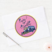 Rond Sticker prêt pour l'aventure (Enveloppe)