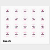 Rond Sticker Princess (Feuille)