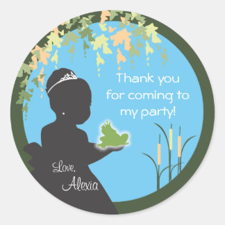 Rond Sticker Princess et Frog