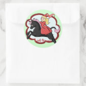 Rond Sticker Princess et Unicorn (Sac)
