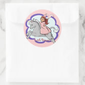 Rond Sticker Princess et Unicorn (Sac)