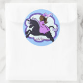 Rond Sticker Princess et Unicorn (Sac)