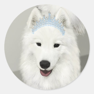 Rond Sticker Princess Samoyed