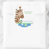 Rond Sticker Privilège Jungle Adventure Blue Round Cust (Sac)