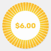 Rond Sticker prix (Devant)