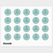 Rond Sticker produit Cookie Frosted (Feuille)