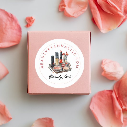 Rond Sticker produit de marque de maquillage