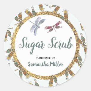 Rond Sticker produit de soins personnels Dragonfly   ÉT