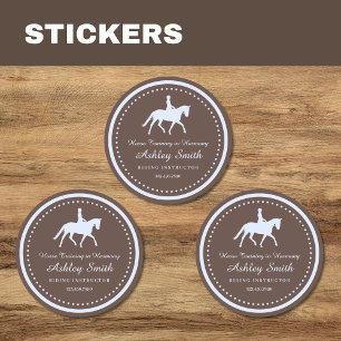 Rond Sticker professionnel tendance Horse Training