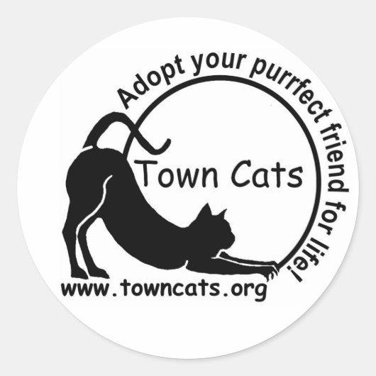 Rond Sticker Promo de Town Cats (Devant)