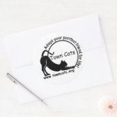Rond Sticker Promo de Town Cats (Enveloppe)