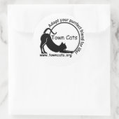 Rond Sticker Promo de Town Cats (Sac)