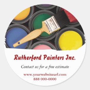 Rond Sticker promotionnel Peintres