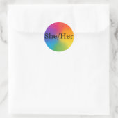Rond Sticker Pronoun (Sac)