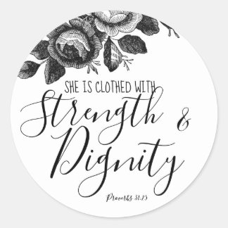 Rond Sticker Proverbs 31
