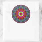 Rond Sticker Psychedelic Mandala #2 (Sac)